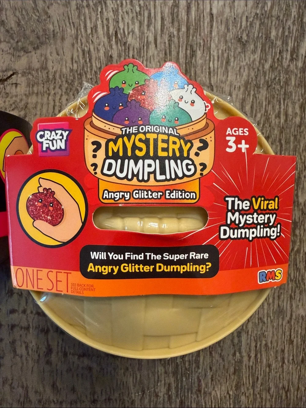 RMS Crazy Fun Mystery Dumpling Neon & Angry Glitter Bao Bun Squishy Bundle Set 2
